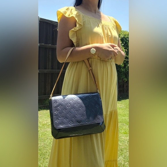 Indigo Monogram Vernis Thompson Street Bag - Picture 2 of 16